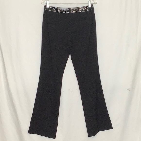 Elie Tahari Lightweight Wool Blend Trouser Pants With Patent Leather Trim Size 4 - Picture 14 of 15